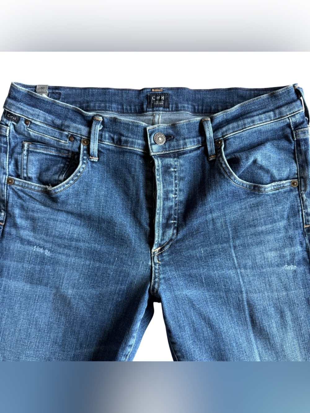 Citizens of Humanity Emerson Slim Boyfriend Jeans 30 Button Fly Medium Wash - Picture 4 of 6